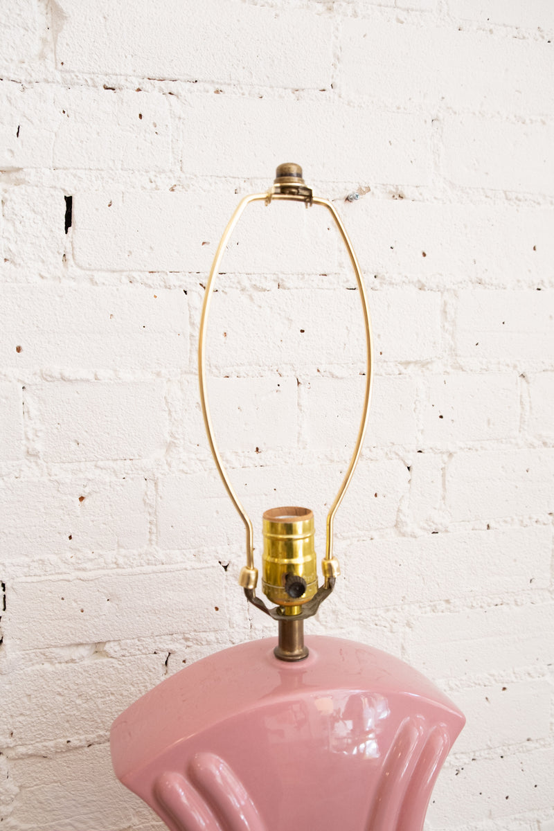 80's Vintage Tall Dusty Rose Art Deco Lamp – The Apartment TO
