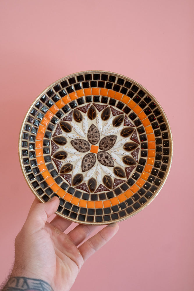 Vintage Mosaic Stone Plate