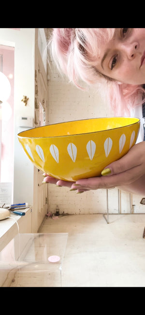 Cathrineholm Lotus Sunshine Yellow Serving Bowl