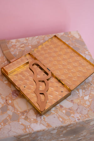 50’s Vintage Brass Makeup and Cigarette Compact