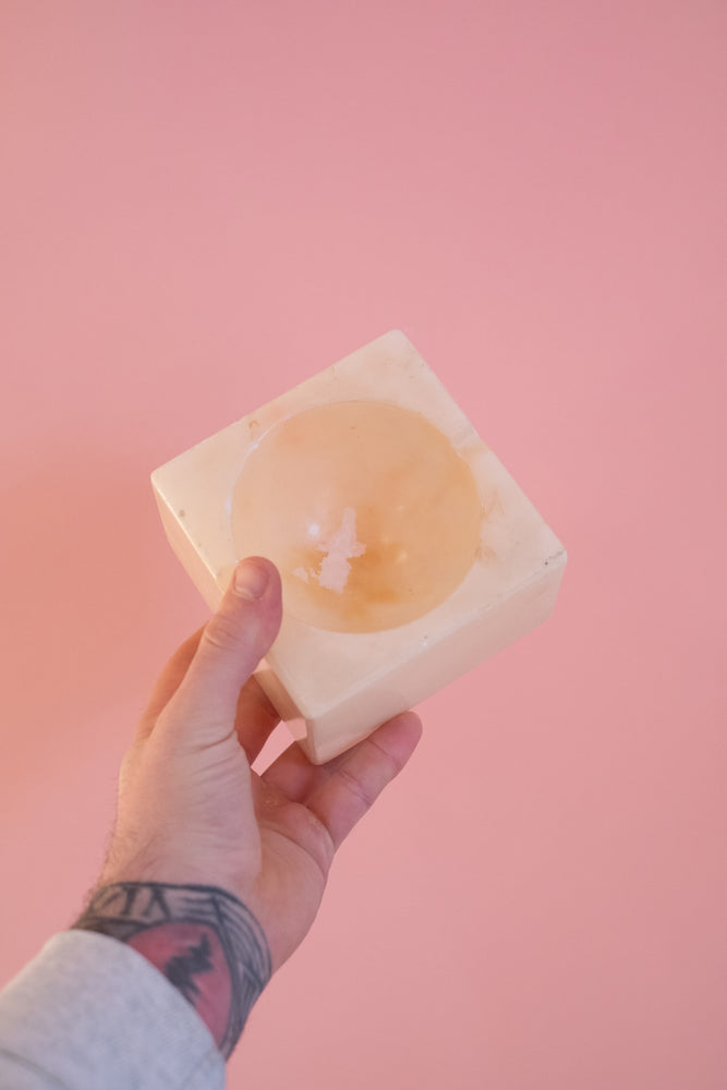 Vintage Genuine Alabaster Ashtray