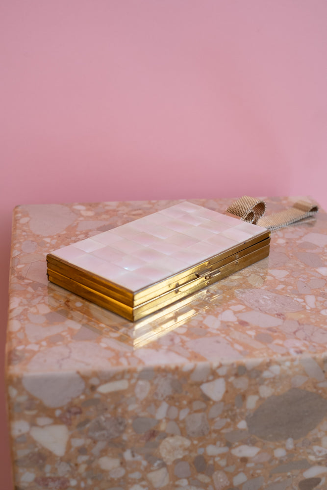 50’s Vintage Brass Makeup and Cigarette Compact