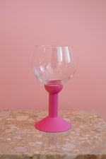Vintage Bodum Oktett Pink Wine Glass