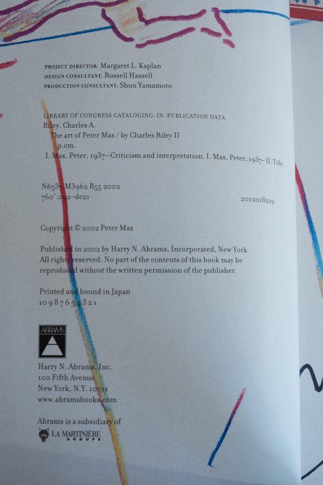 The Art of Peter Max by Charles A. Riley – The Apartment TO