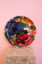 Pop Art Floral Fabric Tray with Original Labels