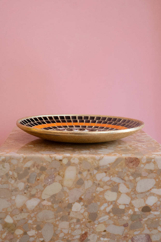 Vintage Mosaic Stone Plate