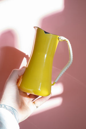 Vintage Dansk MCM Kobenstyle Pitcher with Wrapped Handle