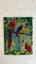 Vintage Parrot 1970's Hanging Wall Art