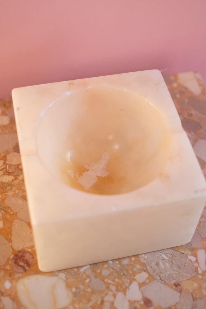 Vintage Genuine Alabaster Ashtray