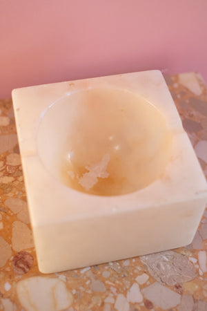 Vintage Genuine Alabaster Ashtray