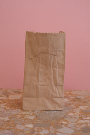 Vintage 1980's Michael Harvey Brown Paper Bag Pop Art Vase