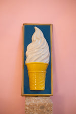 Vintage Soft Serve Backlit  Blow Molded Sign