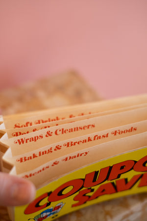 Vintage Coupon Accordion Organizer