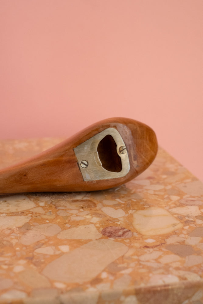 Vintage 60’s Wood Fish Sculpture Bottle Opener