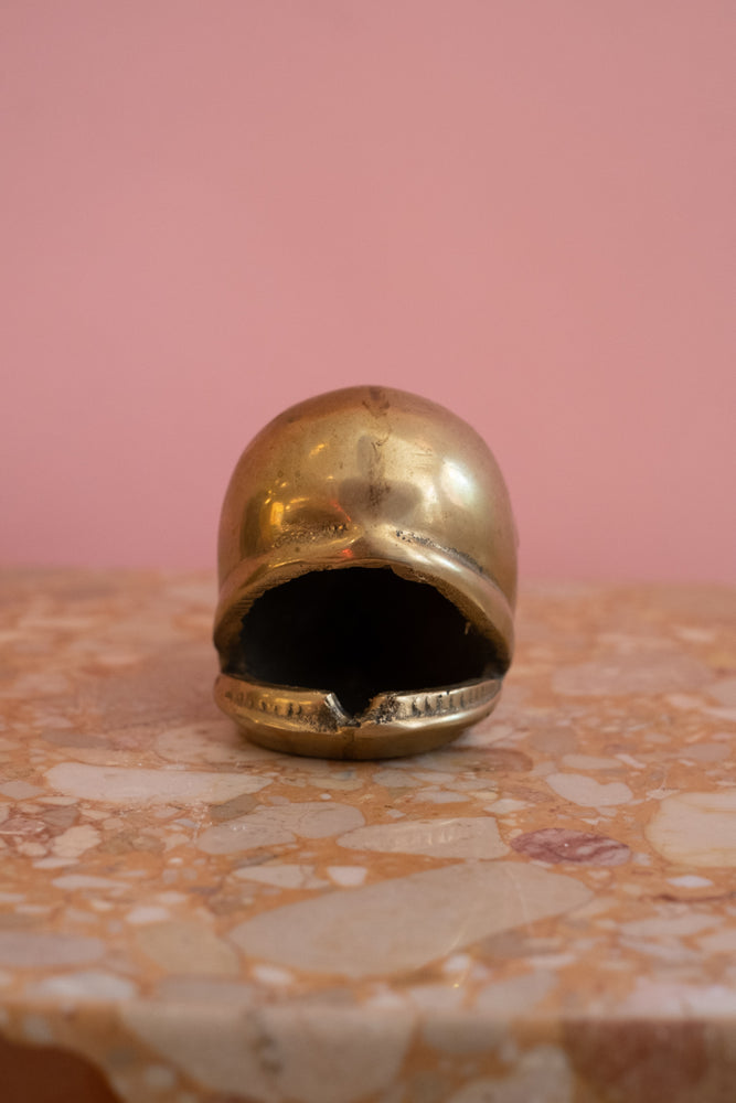 Vintage Brass Whale Ashtray