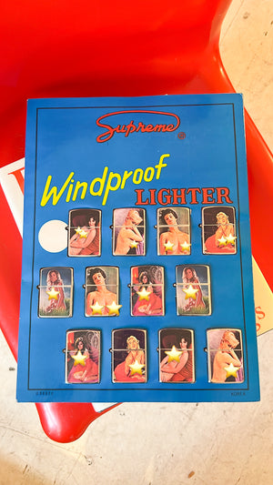 Vintage Deadstock Nude Lighters 'Supreme Windproof Japan'