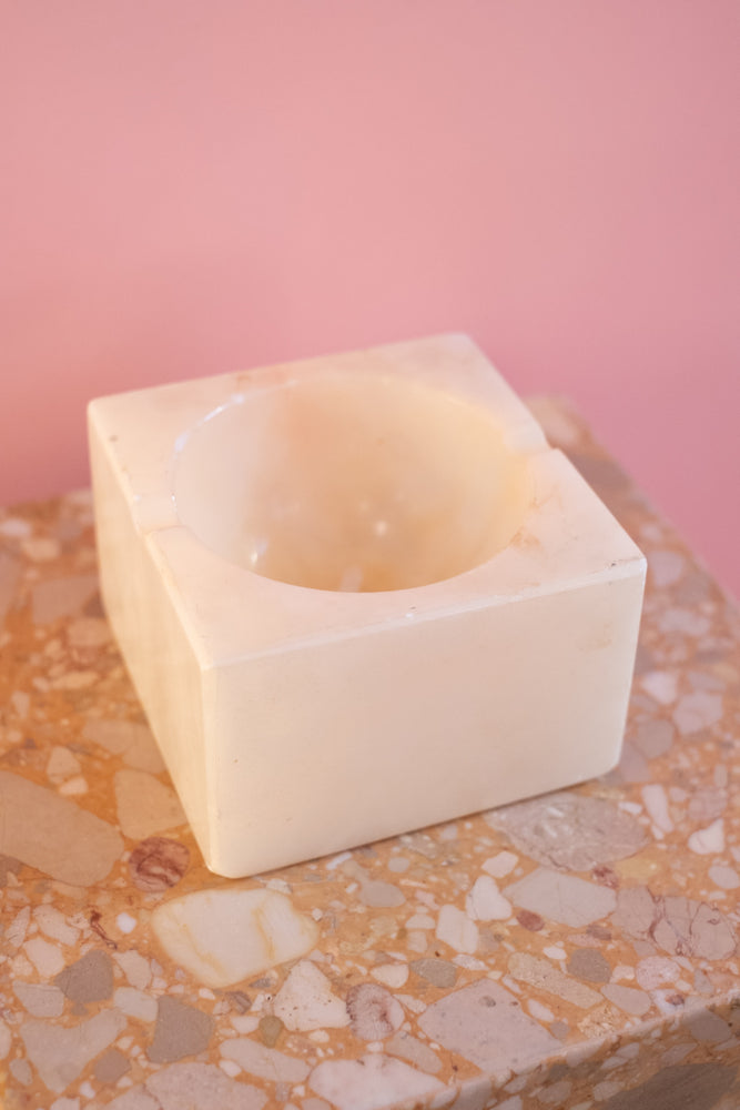 Vintage Genuine Alabaster Ashtray