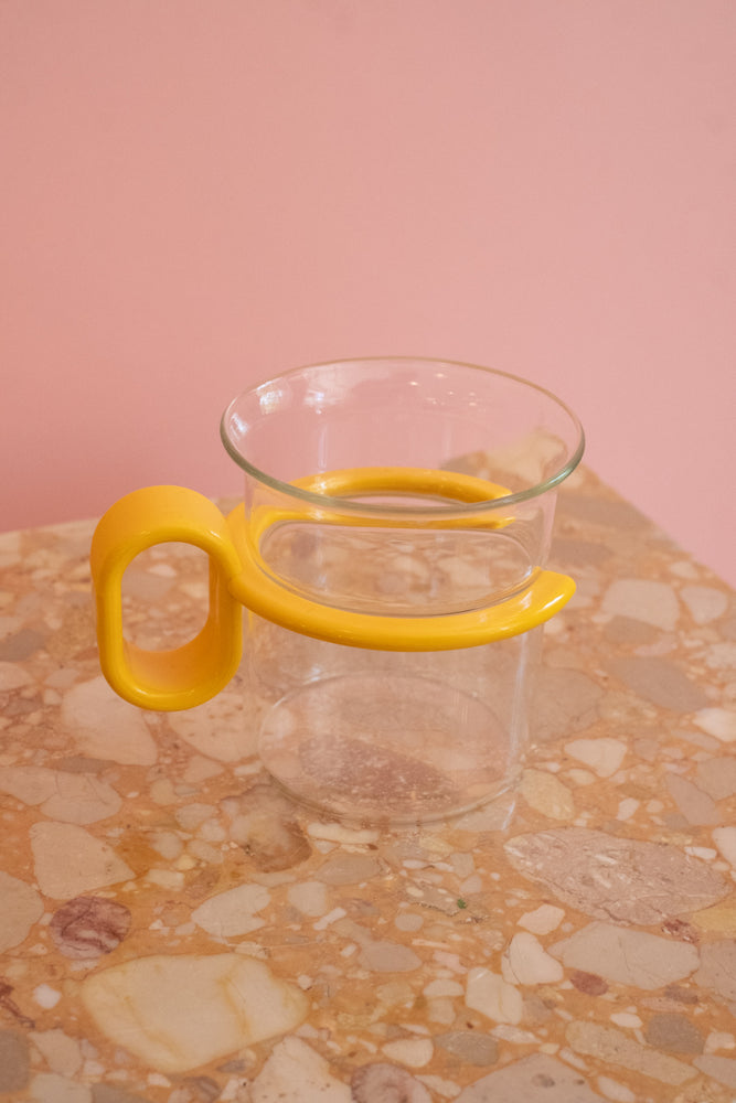 Vintage Glass Coffee Mug