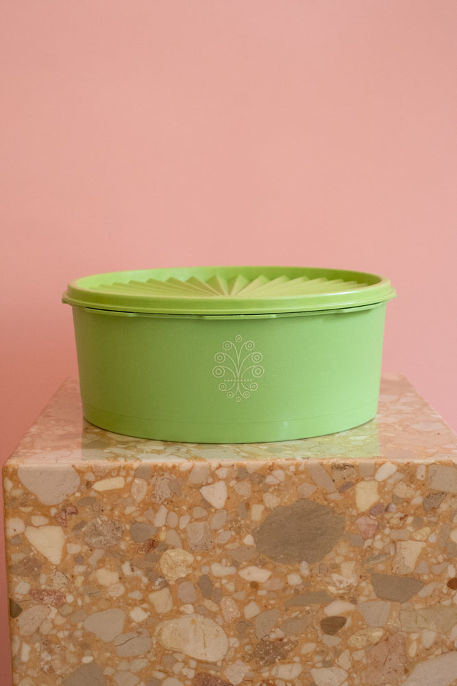 Vintage Tupperware Sevalier Canister in Apple Green