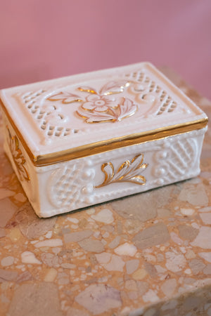 Pierced Italian Trinket/ Jewelry Box