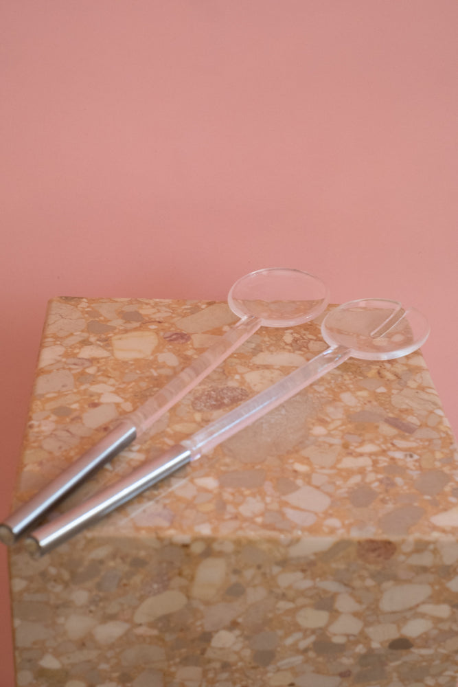Vintage 80’s Lucite Salad Servers