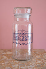 70’s Vintage Catelli Glass Macaroni Container