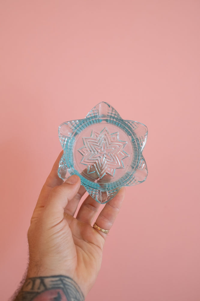 Vintage Blue Ashtray