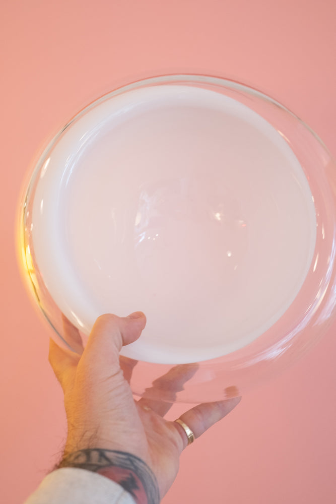 Vintage Double Walled Glass Bowl