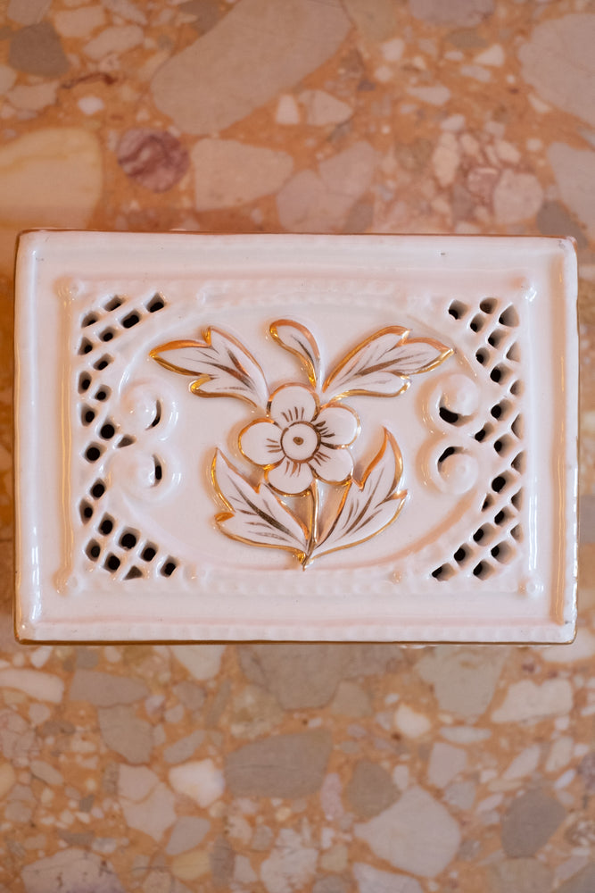 Pierced Italian Trinket/ Jewelry Box