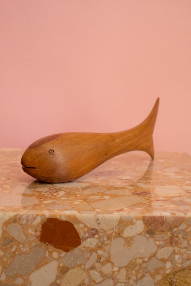 Vintage 60’s Wood Fish Sculpture Bottle Opener