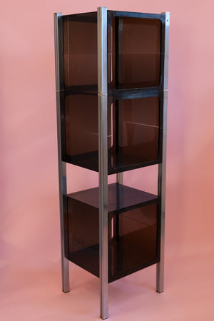 70’s Vintage Space Age Smoked Plastic Shelf