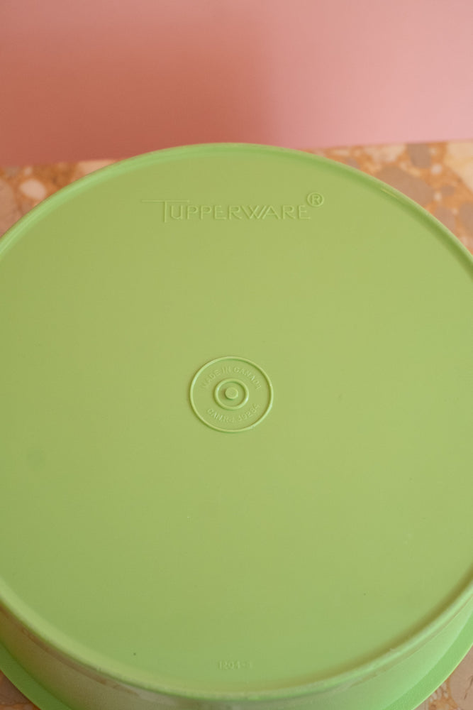 Vintage Tupperware Sevalier Canister in Apple Green