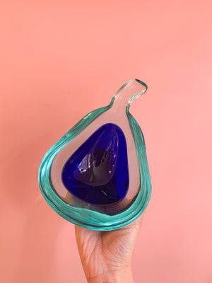 Vintage Glass Pear Catchall