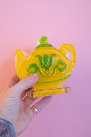 Vintage 70’s Teapot Lucite Napkin Holder