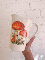 Vintage Speckled Mushroom Pitcher