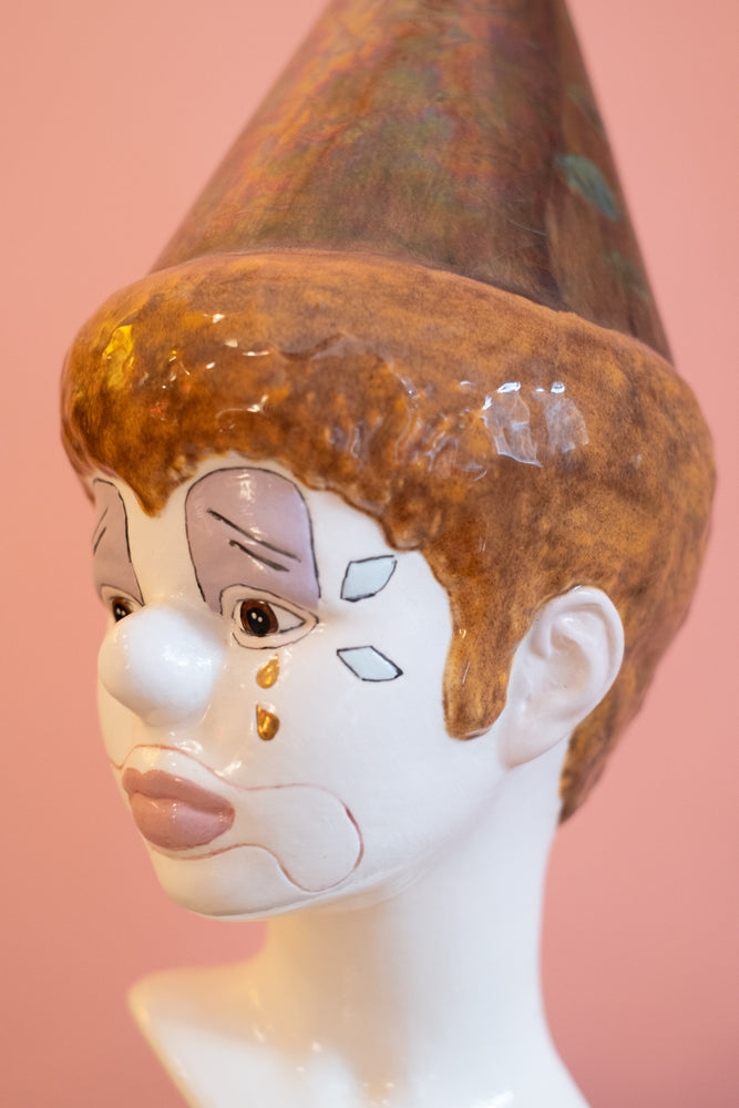 Vintage Ceramic Clown Bust