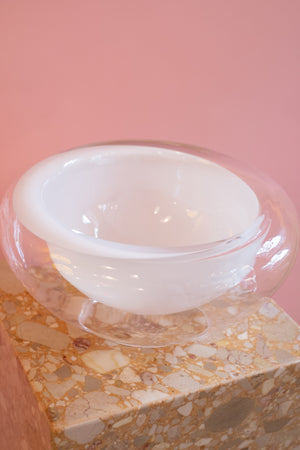 Vintage Double Walled Glass Bowl