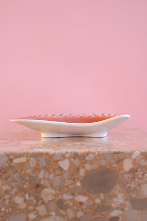 Vintage 70’s Japan Ceramic Boomerang Ashtray