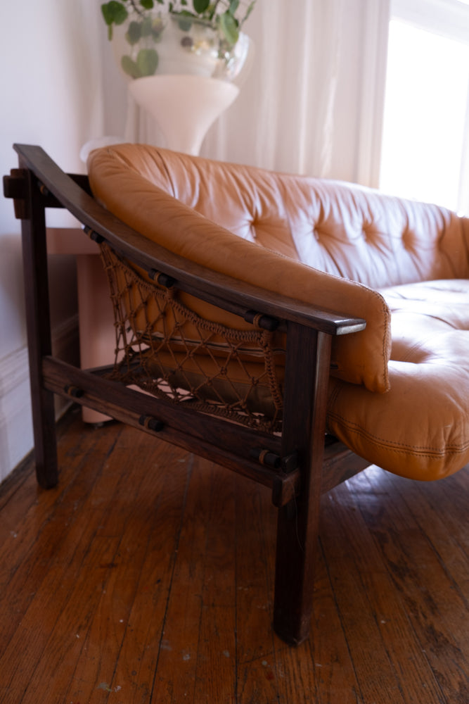 'Amazonas' Rosewood Sofa and Chair by Jean Gillon for Italma, Brazil, c. 1970s