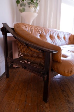 'Amazonas' Rosewood Sofa and Chair by Jean Gillon for Italma, Brazil, c. 1970s