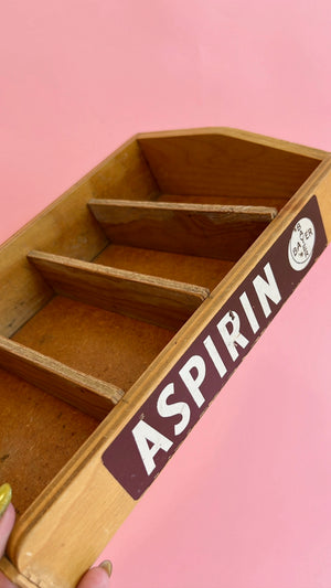 Vintage Bayer Aspirin Storage Tray