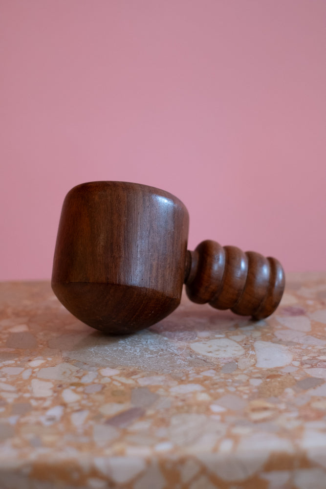 60’s Vintage Wooden Screw Nut Cracker