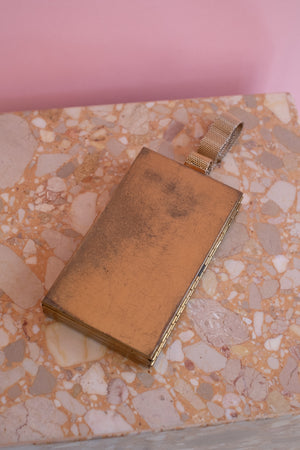 50’s Vintage Brass Makeup and Cigarette Compact