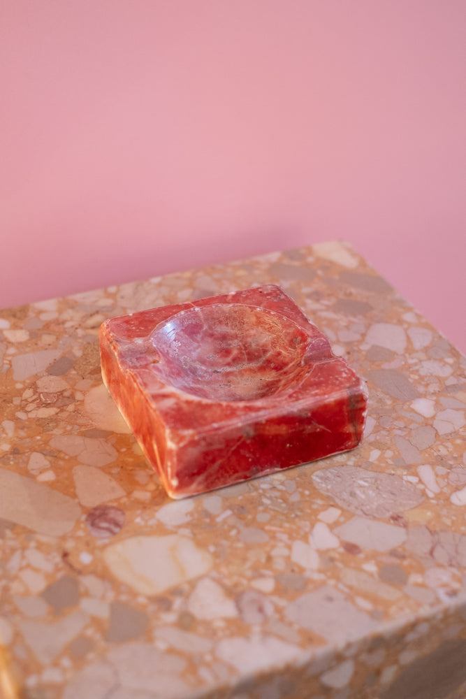 Vintage Genuine Alabaster Ashtray
