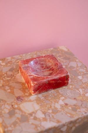 Vintage Genuine Alabaster Ashtray