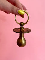 Vintage Brass Baby Soother