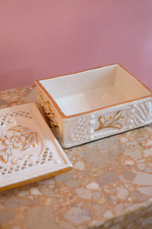 Pierced Italian Trinket/ Jewelry Box