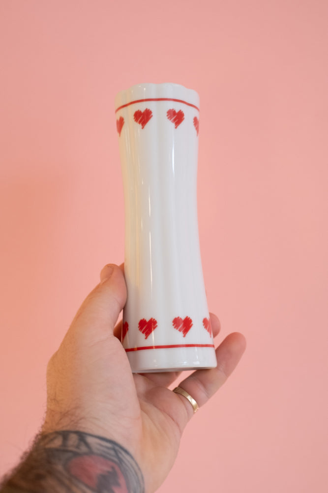 Vintage Heart Pattern Vase