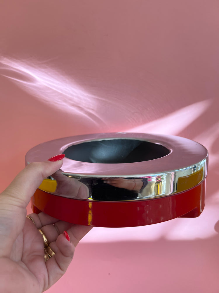 Vintage Space Age Ashtray by Luigi Massoni for Guzzini, Italy