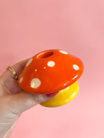 Vintage Mushroom Candle Holder